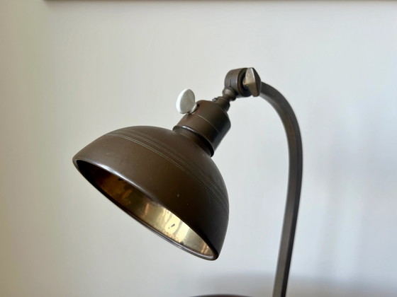 Art Deco brass table lamp. France, early 20th Century – Lighting, Porcelain (photo 10 of 12)
