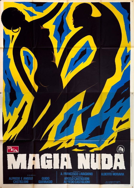 💥 Magia Nuda - 1975 - XXL Original Italian 4-Fogli Poster | Film Plakat | 200 x 140cm
