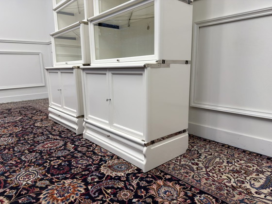 Libreria Originale Inglese Globe Wernicke Bianca – Librerie, Glass, Metal (photo 13 of 20)