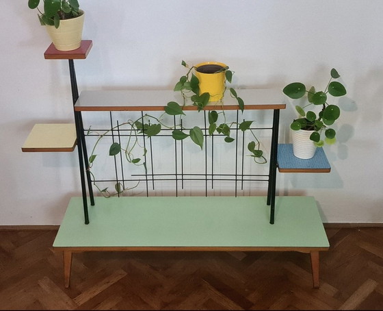 Image 1 of Vintage, design planten standaard. Plantenrek. Planten etagère.