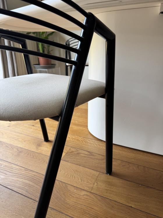 Set di 5 sedie da pranzo di design postmoderno con struttura tubolare anni '80 – Metal (photo 23 of 36)