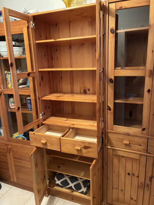 Solid Pine Wooden Sideboards – dressoirs, Glass (photo 2 of 5)