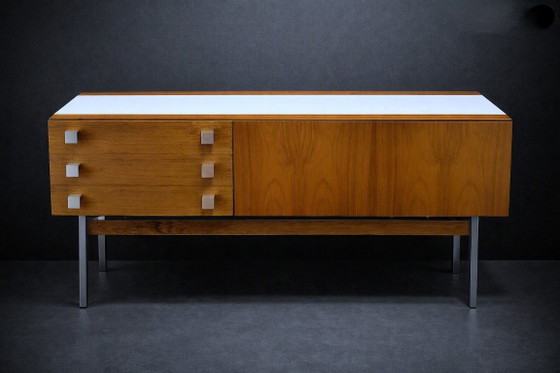 Alfred Hendrickx for Belform ( 1950 ) - Management/Boardroom Sideboard – Sideboard cabinet, Wood (photo 2 of 12)