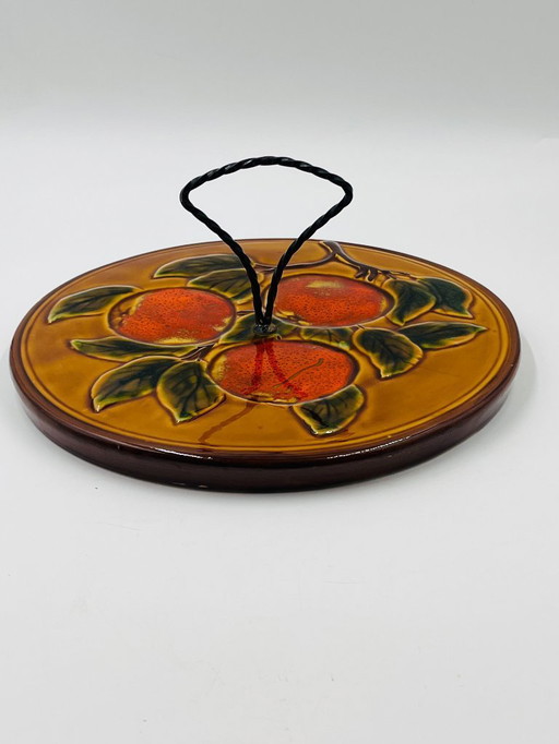 Plateau à Fromage décor fruit Vallauris