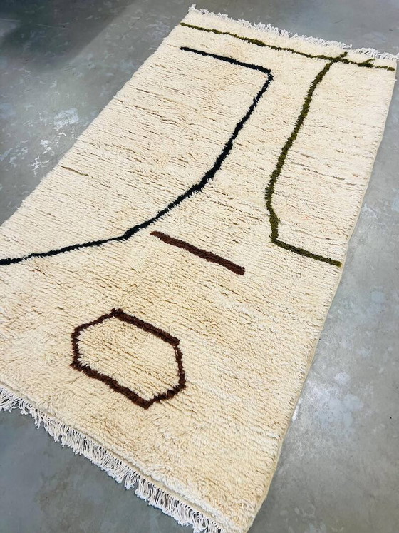 Marokkaans handgemaakt vloerkleed 200cmx100cm – Vloerkleden en tapijten, Wool, Bohemian (photo 5 of 5)