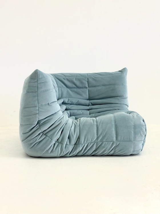 Image 1 of Ligne Roset Togo Eckelement 1-Sitzer in Hellblau