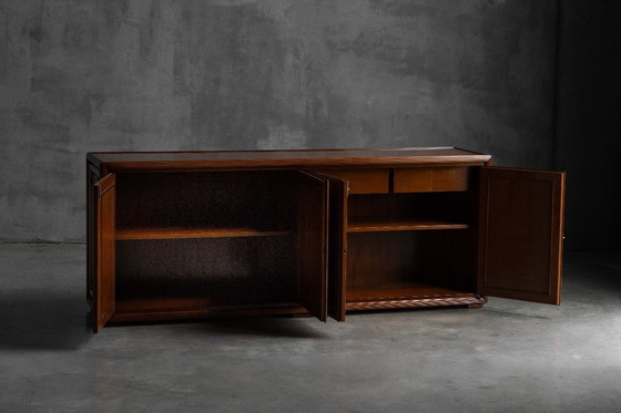 Image 1 of Architectural Modernist Sideboard, France, Mid-20th Century