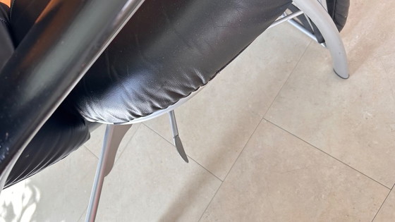 Image 1 of Sillón reclinable Bonaldo, cuero negro,