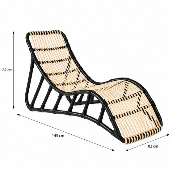 Limited Edition IKEA NIPPRIG rotan ligstoel | 2015 | Nike Karlsson-collectie – Chaises longue, Rattan (photo 6 of 6)