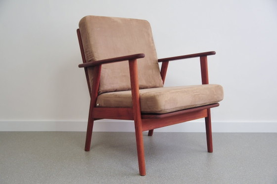 Poltrona Danese in Teak Rivestimento Beige – Poltrone, Textile, Wood, Vintage (photo 5 of 5)