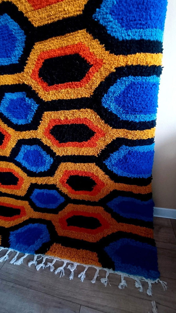 Image 1 of Unique Moroccan wool carpet - 2 x 3 meters - retro / space age style
