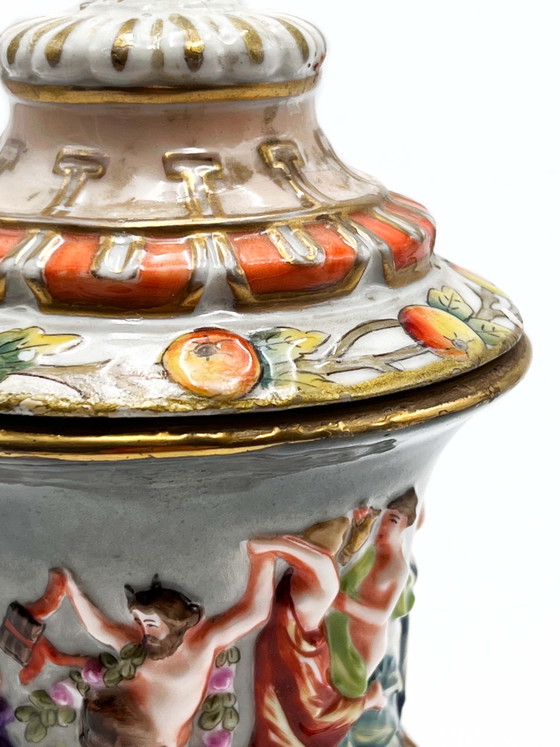 Vase en céramique Capodimonte du 19e siècle – Porcelaine (photo 5 of 5)