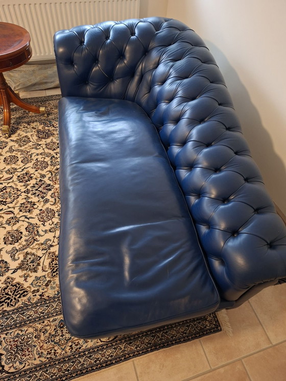 Poltrona Frau Chaise longue, Leder, Blau (Foto 4 von 6)
