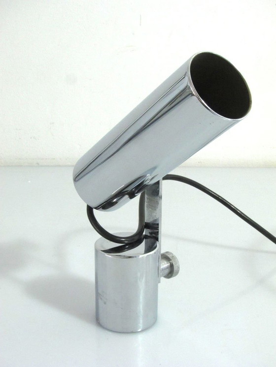 Image 1 of Lampada da tavolo vintage anni '60 in metallo e cromo