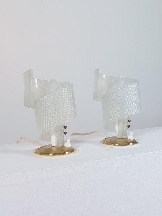 Image 1 of 2 x Vintage Mid Century bedlampje Geru