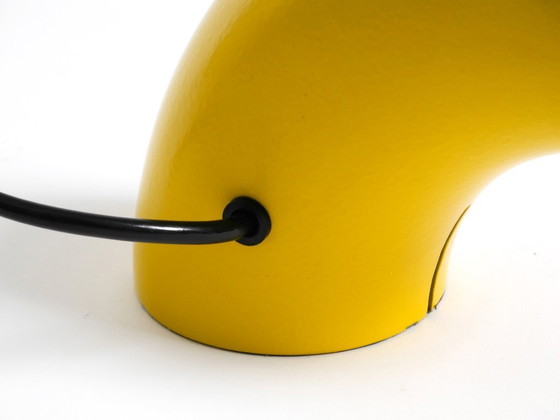 Image 1 of Very rare original Space Age 60s yellow table lamp made of iron by Temde