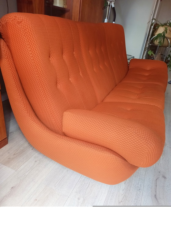 Image 1 of Jitona Atlantis 3-seater designer sofa in orange – very good condition