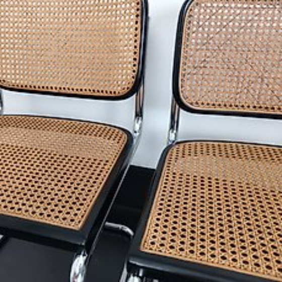 Image 1 of Set di quattro sedie B32 di Gavina della fine degli anni '60