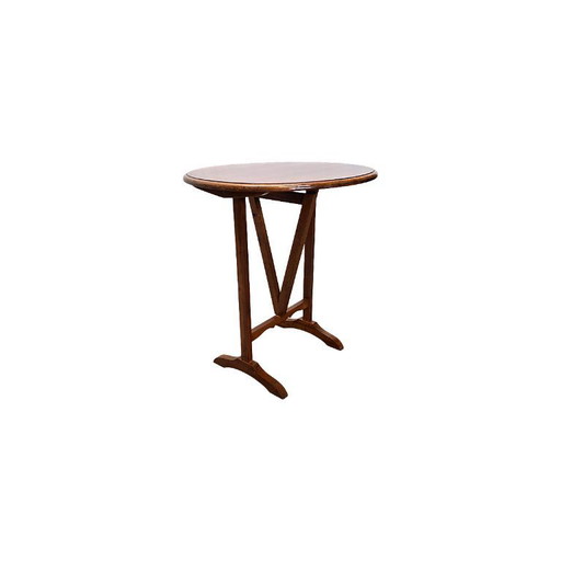 Vintage Franse kersenhout vigneron bijzettafel, jaren 80