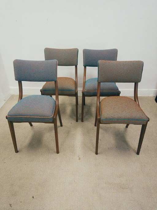 Mid century eetkamerstoelen 