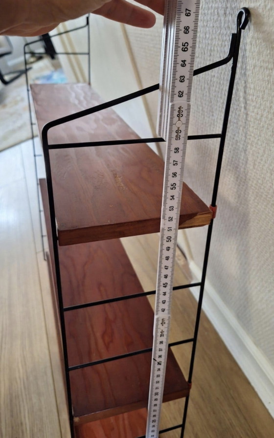 Teak Wandrek Jaren 60 – Metal, Wood (photo 6 of 11)