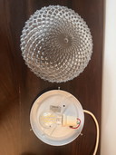 Vintage Plafondlamp Ananas Reliëf Massief