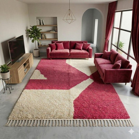 Grand tapis bérbere ambachtelijk en laine 400cmx300cm – &Tradition, Vloerkleden en tapijten, Cotton (photo 3 of 6)