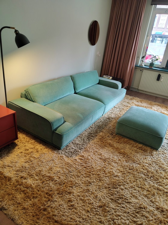Image 1 of Canapé lounge 3,5 places Abby, Leonora + repose-pieds