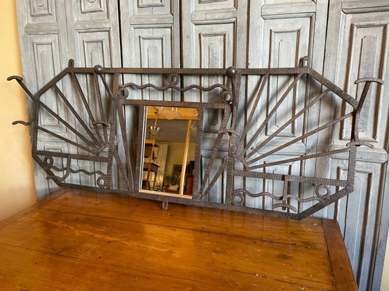 Image 1 of Wandgarderobe, Art-déco-Stil, 1930er Jahre, Französisch