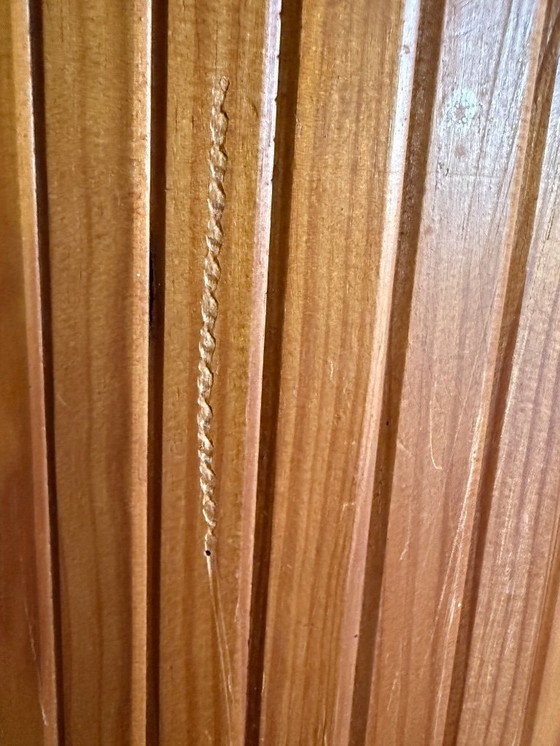 Image 1 of  Large Roll-Up Beech Slat Screen from Baumann, 1930s