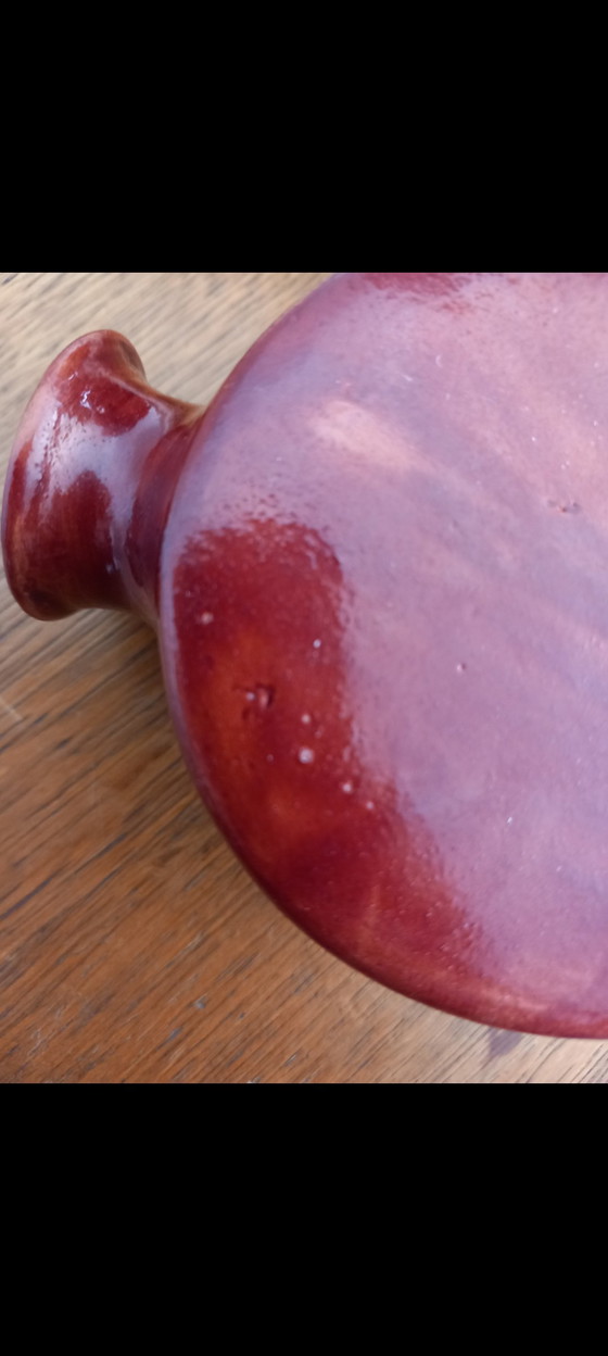 Image 1 of Trio of reactive enamels "Fat Lava" and "Ox Blood" by Marius Giuge