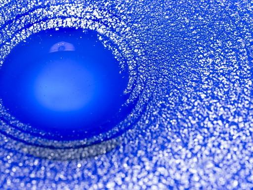 Ciotola in vetro con lamina d'oro, František Vízner, 1976, Cecoslovacchia