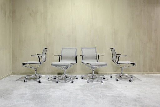 Chaise de bureau en bâton, 4x