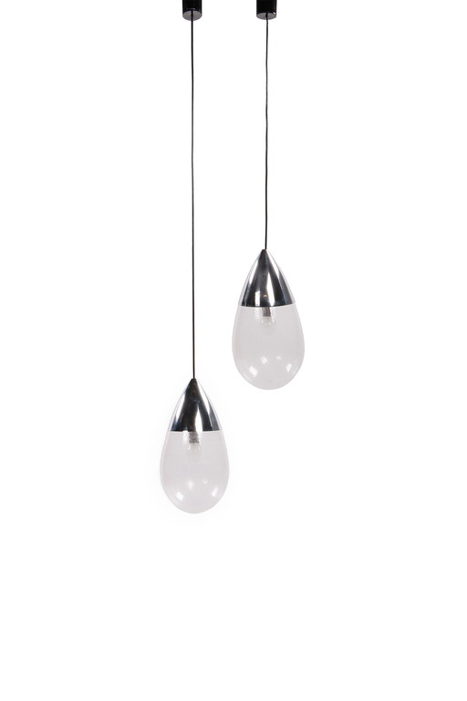 2 x Glass hut Limburg Model Drop lampe suspendue