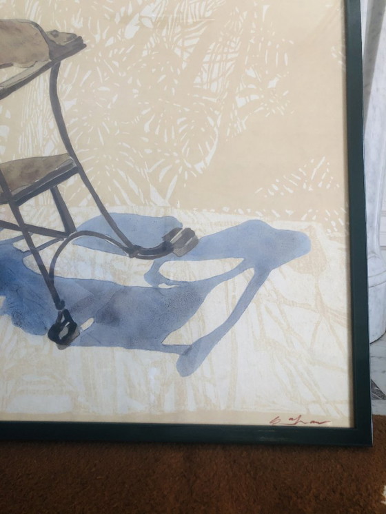 Image 1 of Sam Szafran (1934-2019) Lilette à la chaise de Gaudi, 2007