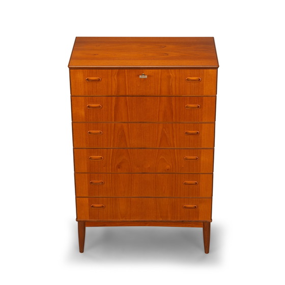 Image 1 of Cómoda de teca de diseño danés, años 60