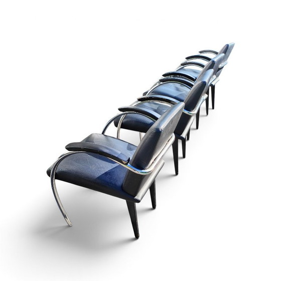4 Gelderland 5480 Chairs in Black Leather – Dining chairs (photo 4 of 18)
