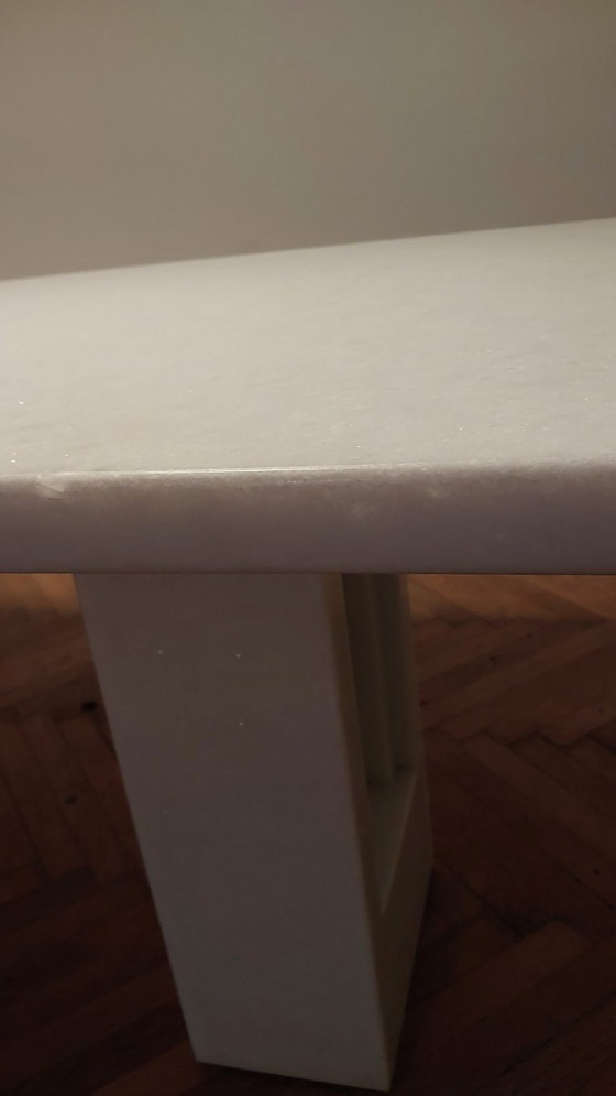 Image 1 of Mesa de comedor de mármol Delfi – Carlo Scarpa & Marcel Breuer – Gavina, Italia, alrededor de 1968–1969