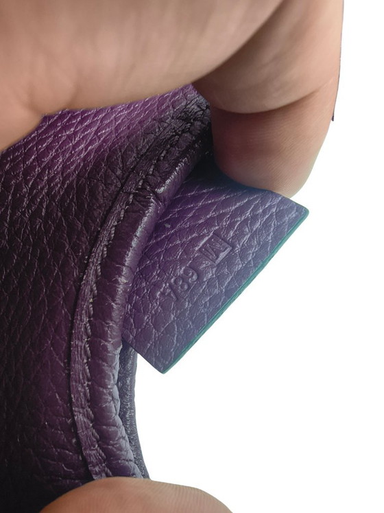 Image 1 of Sac bandoulière Hermès Massai PM Raisin en cuir Clémence – 2009