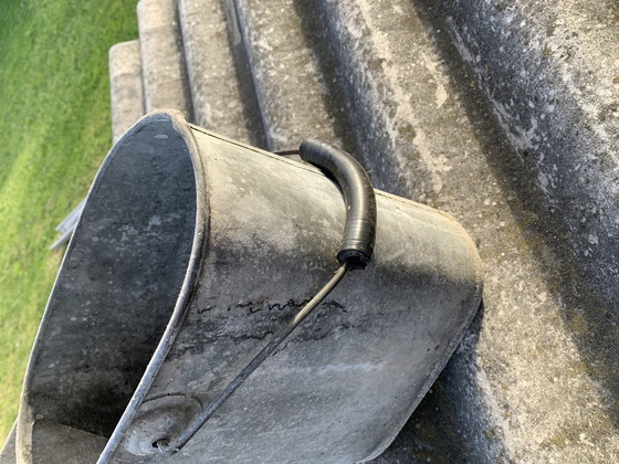Vintage Galvanized Zinc Bowl, 1950s (photo 5 of 5)