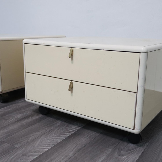 Image 1 of George Coslin Coppia Di Comodini Longato Hennè 1970 Modernariato Design