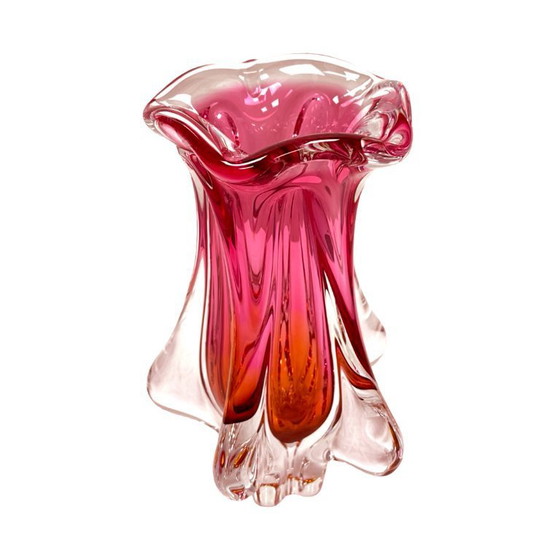 Image 1 of Vase "Tulip" by J. Hospodka, Chřibská Sklárna, Czechoslovakia 1960s