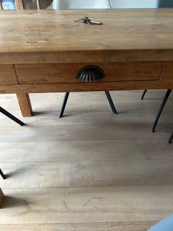 Juego de comedor de teca, madera maciza. – Troubadour, Conjuntos de comedor, Wood (photo 3 of 6)