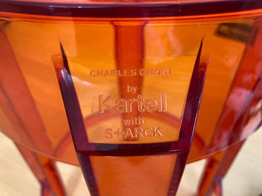 Charles Ghost by Kartell and Philippe Starck; 2 Bar Stools