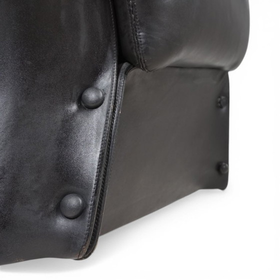 Image 1 of Fauteuil lounge en cuir Carl Straub, 1970