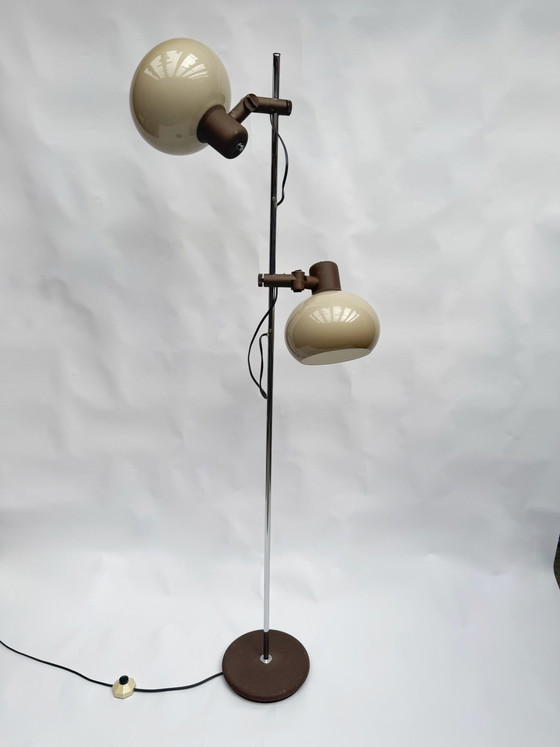 Lampada da terra vintage olandese a forma di fungo Herda | Anni '70, era spaziale – Lampade da terra, Chrome (photo 4 of 10)