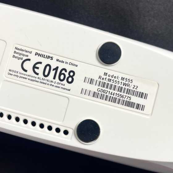 Image 1 of Téléphone sans fil Philips Mira M555 rouge et blanc avec répondeur (2013)