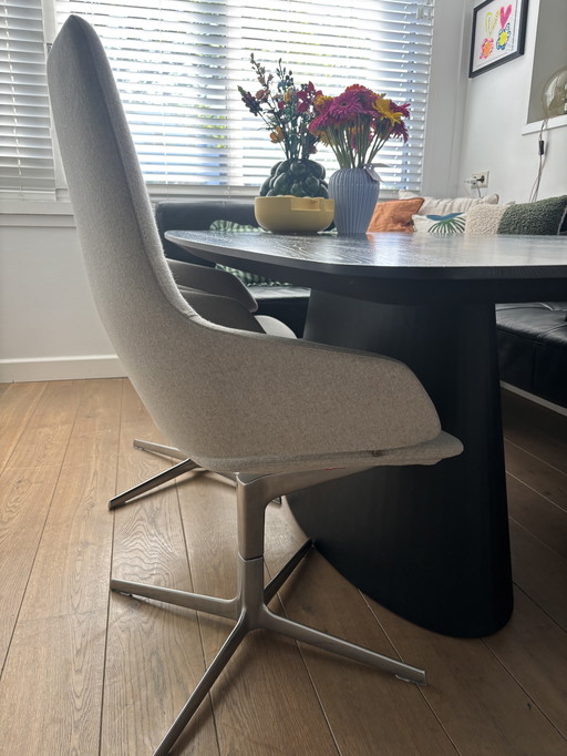 4x Arper Aston eetkamer/bureaustoelen 