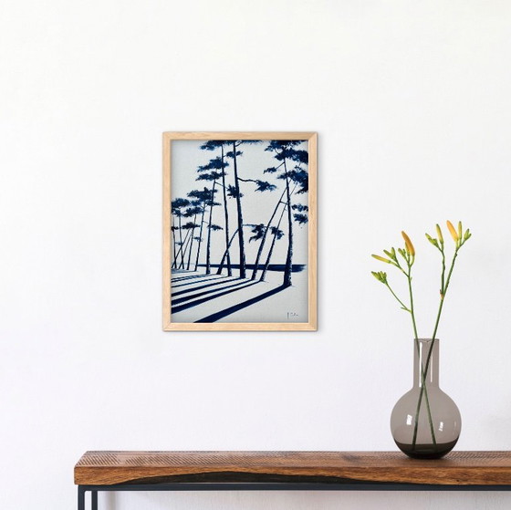 Acrylique Originale Sur Papier Encadrée. – Peintures et dessins, Paper (photo 7 of 10)