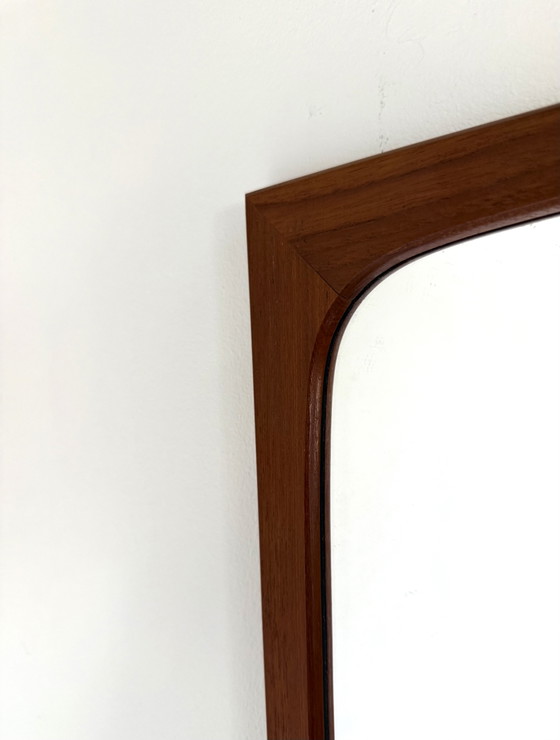 Image 1 of Vintage Danish teak mirror + hallway cabinet, CFC Silkeborg ‘60